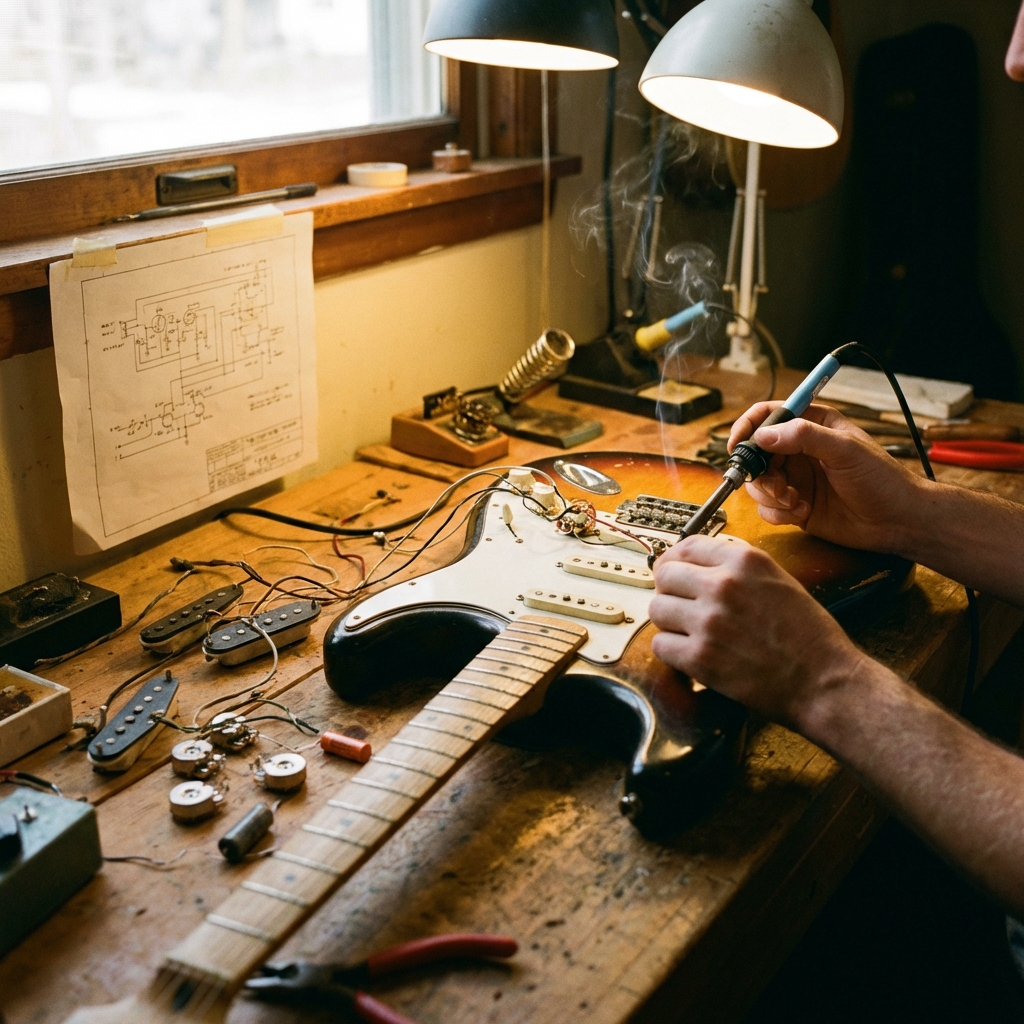 Vintage Stratocaster electronics overhaul